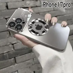iphone17proケース ワイヤレス充電　ブラック　窓灰