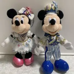 ミッキー ミニー ぬいぐるみバッジ