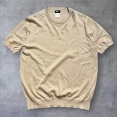 【極美品】Brilla シーアイランドコットン ニットTシャツ XL ベージュのサムネイル