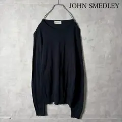 JOHN SMEDLEY 薄手 クルーネックニット 英国製 N2712