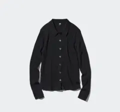 完売商品 ユニクロ エクストラファインメリノリブポロカーディガン(長袖)