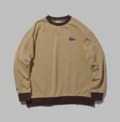 LACOSTE×BEAMS /別注2トーンクルー スウェット FR3/Sサイズのサムネイル