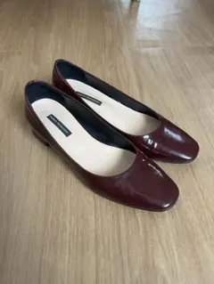 FABIO RUSCONI バーガンディ パンプス