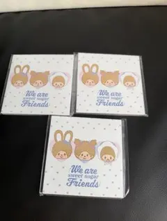 モンチッチ　メモ帳　3個セット　新品　スウィートシュガー