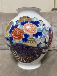美品】有田焼 琴峰窯 網透かし花瓶 8号 白磁 染付 箱あり - メルカリ