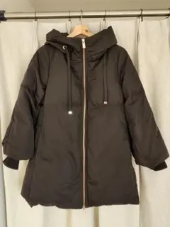 espace de calma フード付きダウンジャケット ブラック