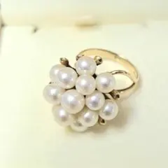 ☆B061602) MIKIMOTO ミキモト リング パール ダイヤモンド - メルカリ