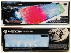 24時間以内発送★ NEON ゲーミングキーボード 104キー カラフルLED