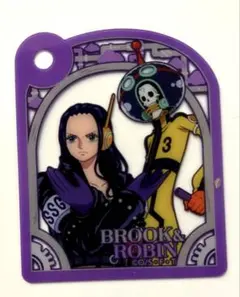 「6粒ONE PIECEグミ」オリジナルプラカード　ブルック&ロビン