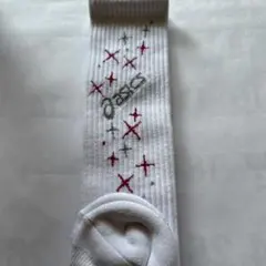 アシックスバレーボールソックス ホワイト23〜25㎝