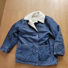 GU ボア襟付きデニムジャケットMサイズ