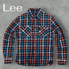 【Lee】ネルシャツ チェック 秋冬 長袖 古着 M