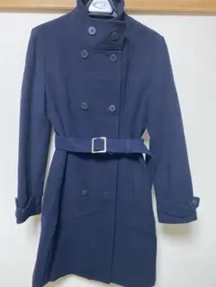 ロングコート ネイビー　ブルー　セット売り　ウールコート