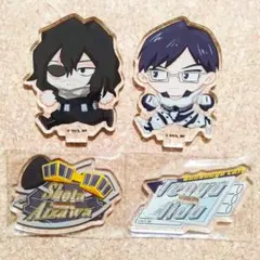 僕のヒーローアカデミア×文房具カフェ すたさっさ。 アクリルスタンド 2個セット