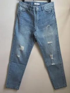 COLZA ライトブルーダメージデニム