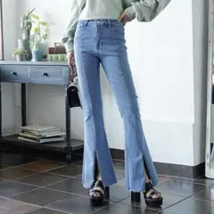 夢展望 センタースリットベルボトムパンツ Mサイズのサムネイル