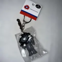 関西万博　黒ミャクミャク 立体PVCキーホルダー プレート付
