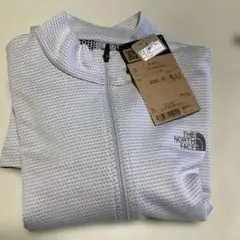 THE NORTH FACE ハーフジップ長袖Tシャツ S ホワイト、グレー