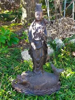 希少品 観音像 高村光雲 聖観音像 青銅製 高岡銅器 - メルカリ