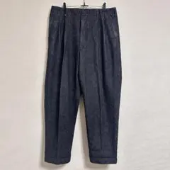 訳有 13.5oz DENIM 2PLEATED PANTS-BOLD 黒 XLのサムネイル