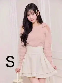 ミシェルマカロン 美脚スカート 美脚になれるスカート アイボリー　s