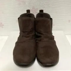 ブラウン スエード　ショートブーツ　S