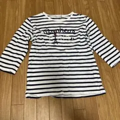 ポンポネット　ボーダー　ロンT トップス　キッズ　160 パリ