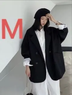 レディース　テーラードジャケット　Ｍ　ブラック　黒