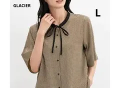 【新品・タグ付き】GLACIER グラシア　五部袖　ブラウス　レディース　L