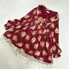 00s LIZLISA 薔薇柄 花柄ワンピース ドット　姫ギャル y2k