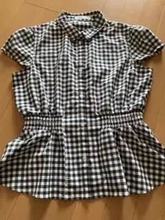 LOWRYSFARM ギンガムチェックブラウス