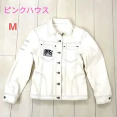 ピンクハウス　デニムジャケット　Mサイズ 　シンチバック