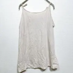 肌色 薄ピンク キャミソール 【L】レディース 無地