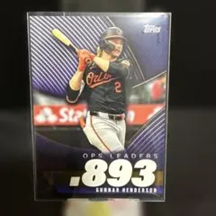 Gunnar Henderson OPSリーダーカード .893