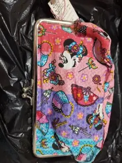 東京ディズニーリゾート ミニー がま口 ポーチ ペンケース 和柄