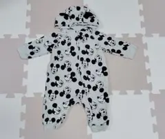 Ｈ＆Ｍミッキーマウス フード付きロンパース 62㌢