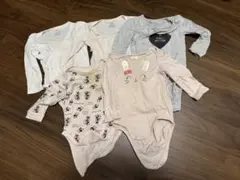 70サイズ 5枚セット ロンパース 肌着 ボディスーツ 長袖 ユニクロ H＆M