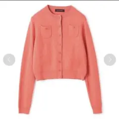 CABaNコットンカシミヤクルーネックカーディガン