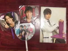 嵐 ミニうちわ と クリアファイル とノート