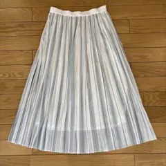コムサ COMME CA ISM プリーツ スカート チュール ストライプのサムネイル