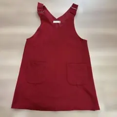 branshe 赤 ノースリーブ ワンピース 120 ジャンパースカート