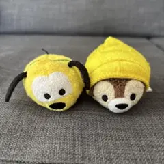 ツムツム　プルートとチップ ぬいぐるみセット