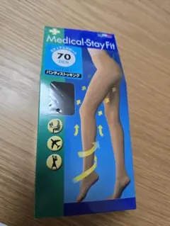 新品Medical-Stay Fit 70DENストッキング L-LL ブラック - メルカリ
