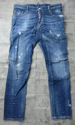 DSQUARED2 ペイント加工 デニムパンツ 50 ダメージ