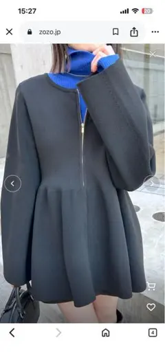 【mystic】ペプラムカーディガン　サイズ1