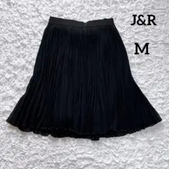 美品　ひざ丈シアープリーツスカート（M）セレモニースーツ　フェミニン　日本製