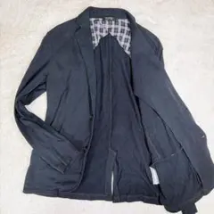 【希少】バーバリーブラックレーベル　コットン　ニット　テーラードジャケット　L