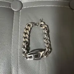 DIESEL ロゴ チェーンブレスレット シルバーのサムネイル