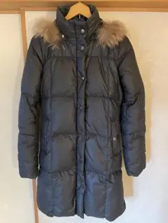 お値下げ　PROFILE ファー付きダークグレー ダウンジャケット