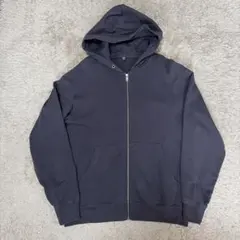 ユニクロ　スウェットフルジップパーカー　ブラックM